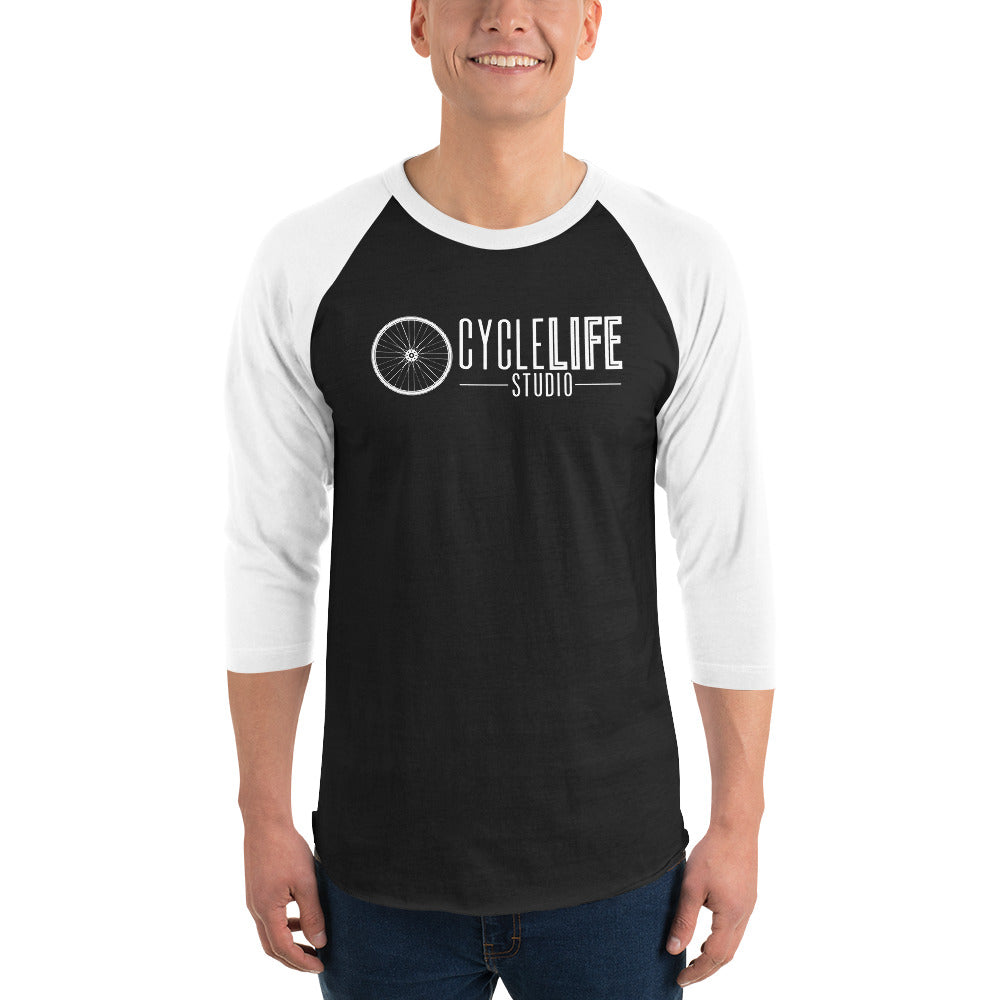 CLS Wht Logo 3/4 Tee - Unisex