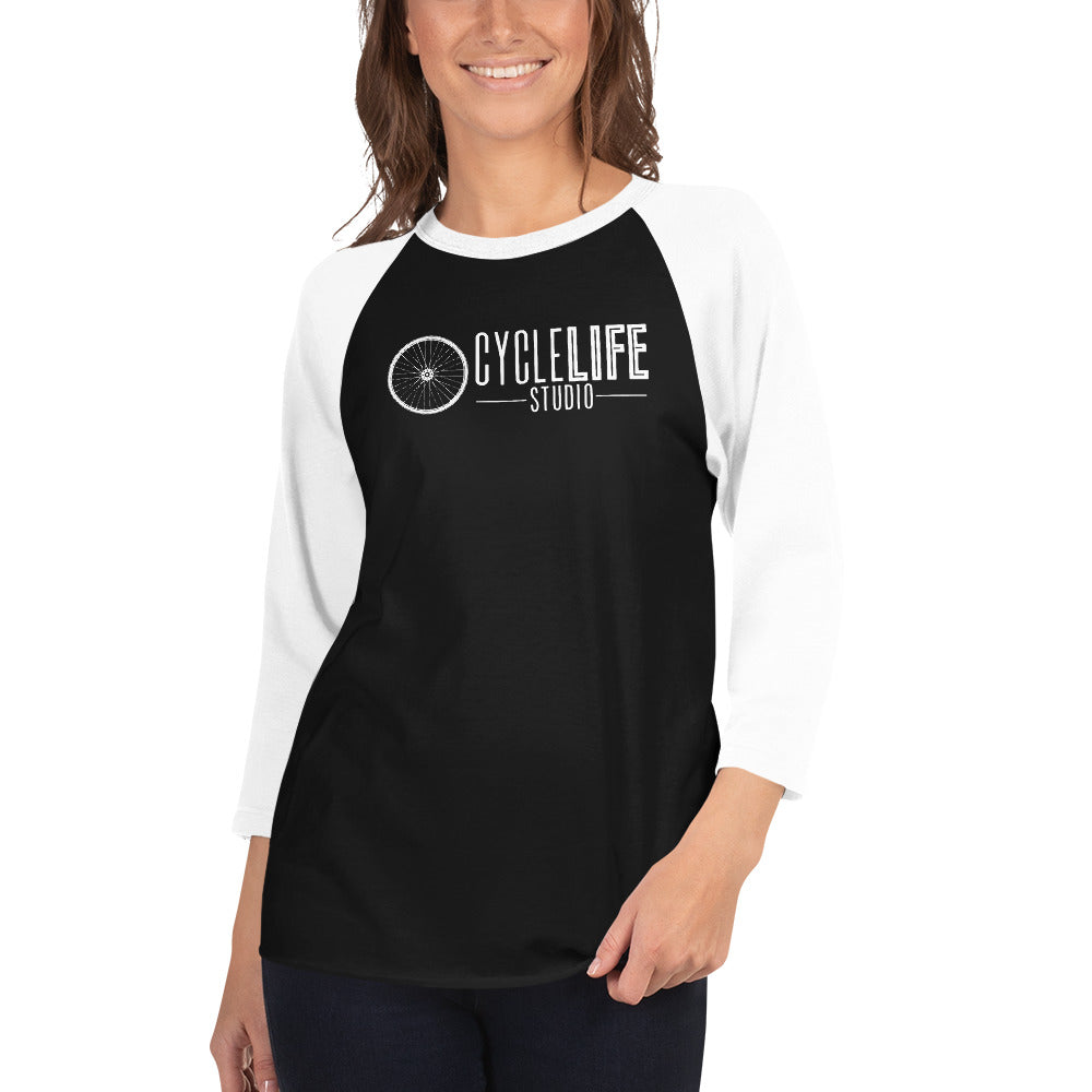 CLS Wht Logo 3/4 Tee - Unisex