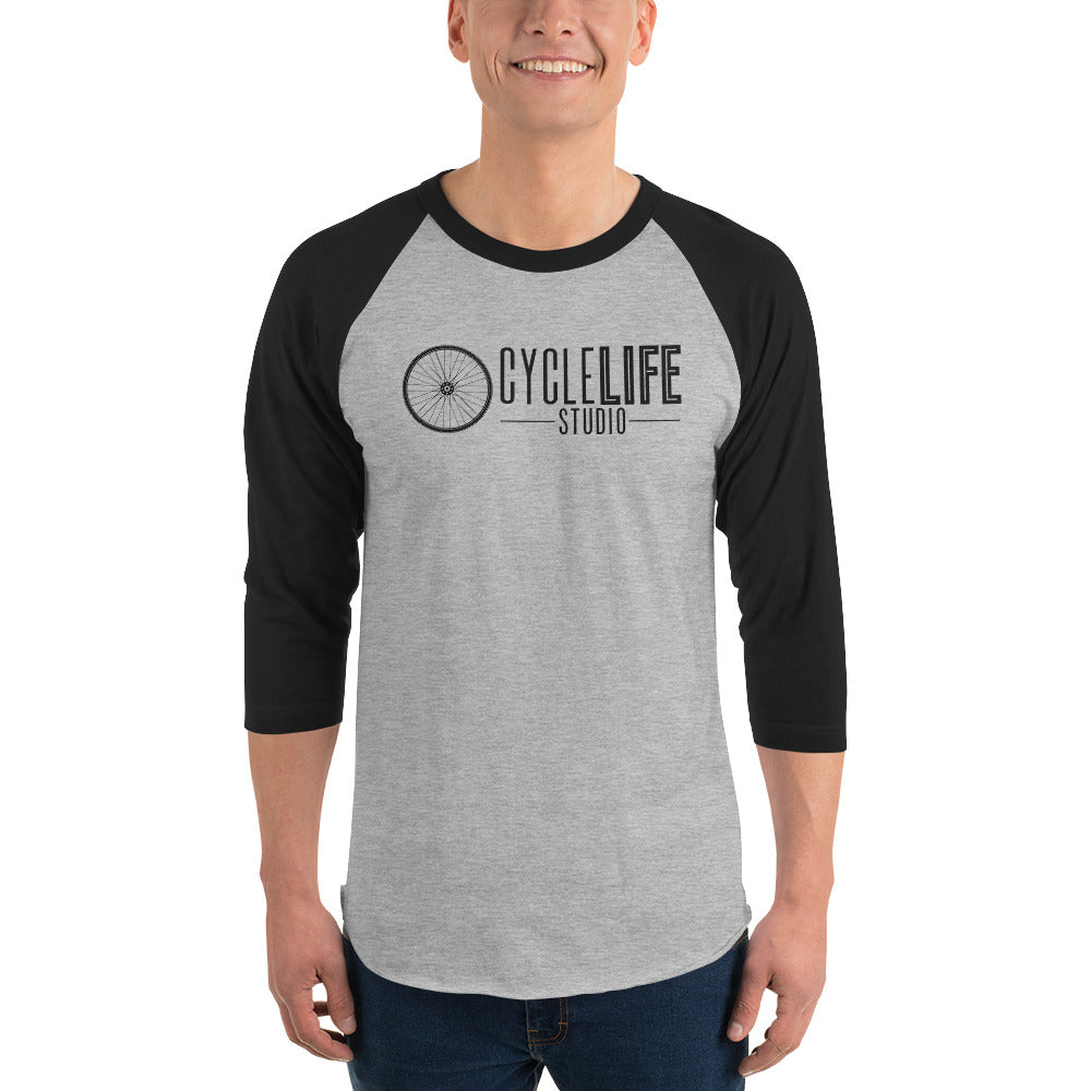 CLS Blk Logo 3/4 Tee - Unisex