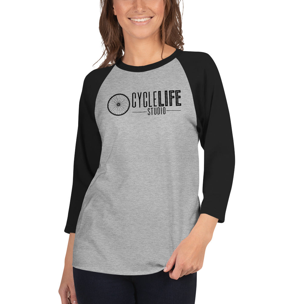 CLS Blk Logo 3/4 Tee - Unisex