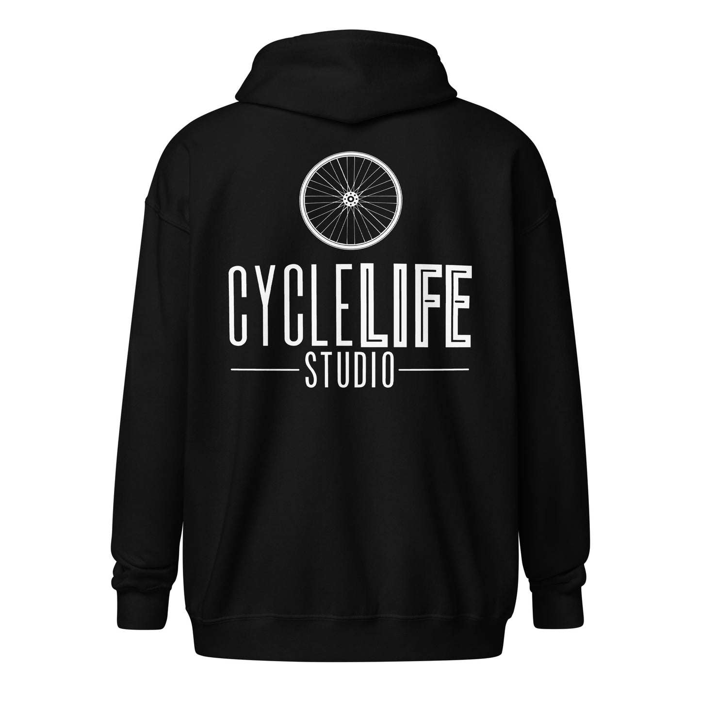 CLS Wht Logo Heavy Zip Hoodie - Unisex