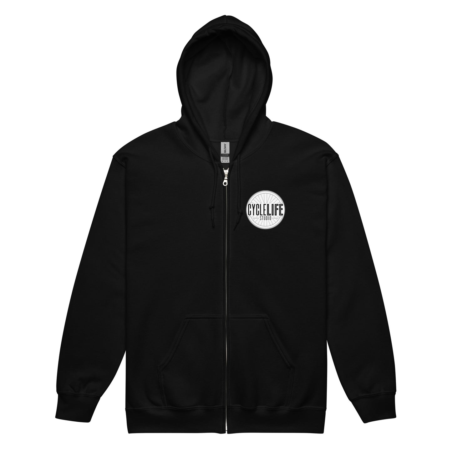CLS Wht Logo Heavy Zip Hoodie - Unisex