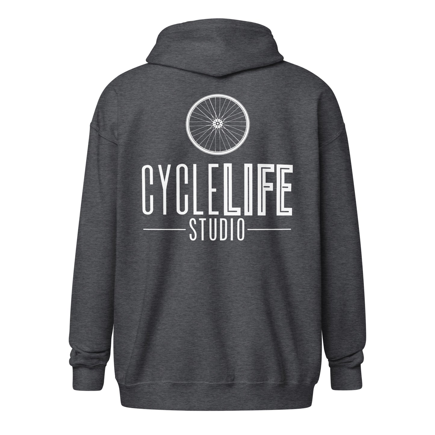 CLS Wht Logo Heavy Zip Hoodie - Unisex
