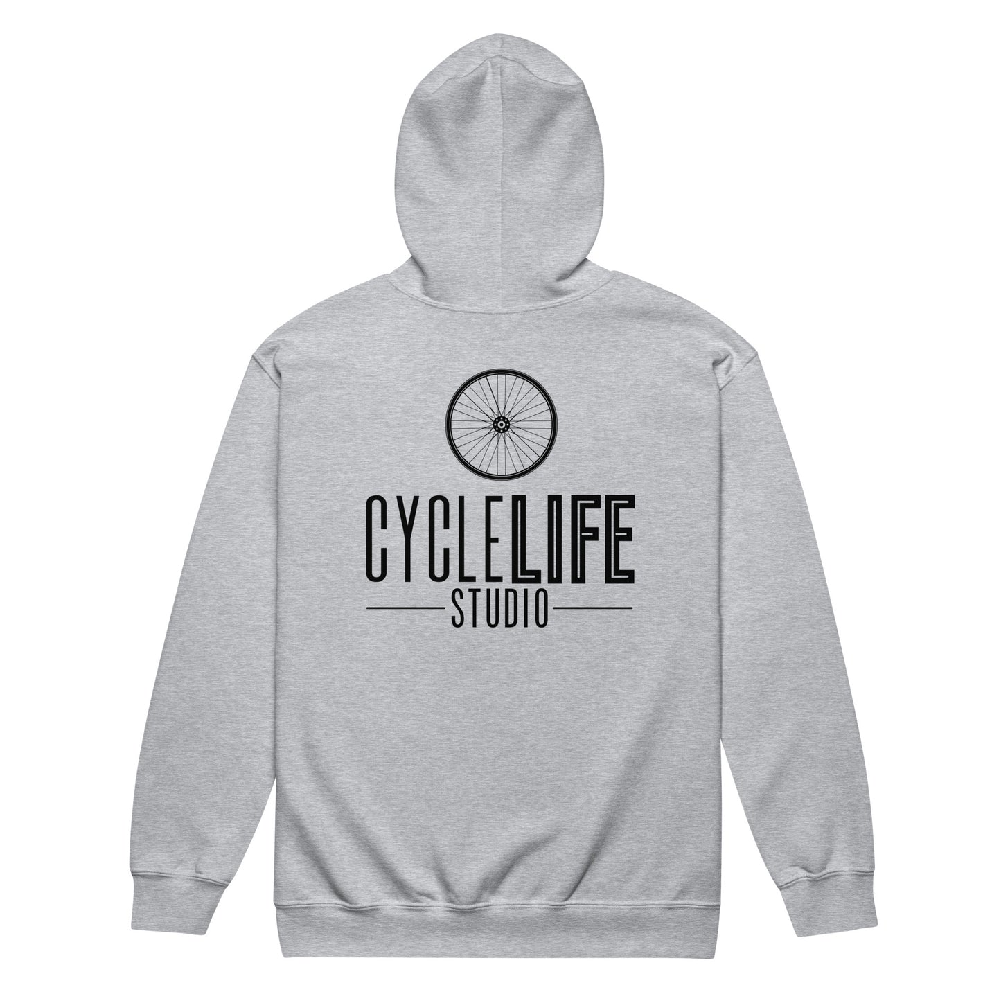 CLS Blk Logo Heavy Zip Hoodie - Unisex