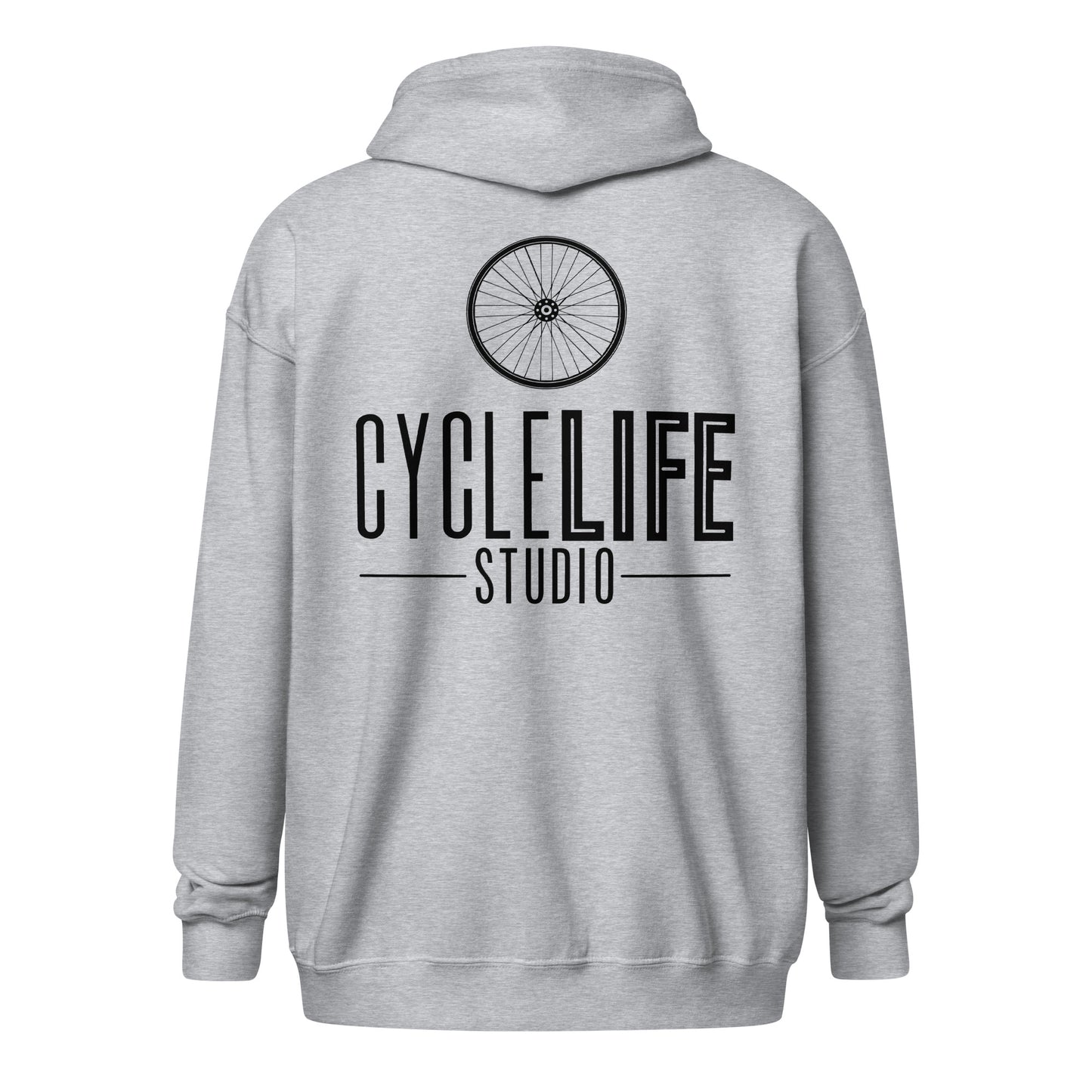 CLS Blk Logo Heavy Zip Hoodie - Unisex