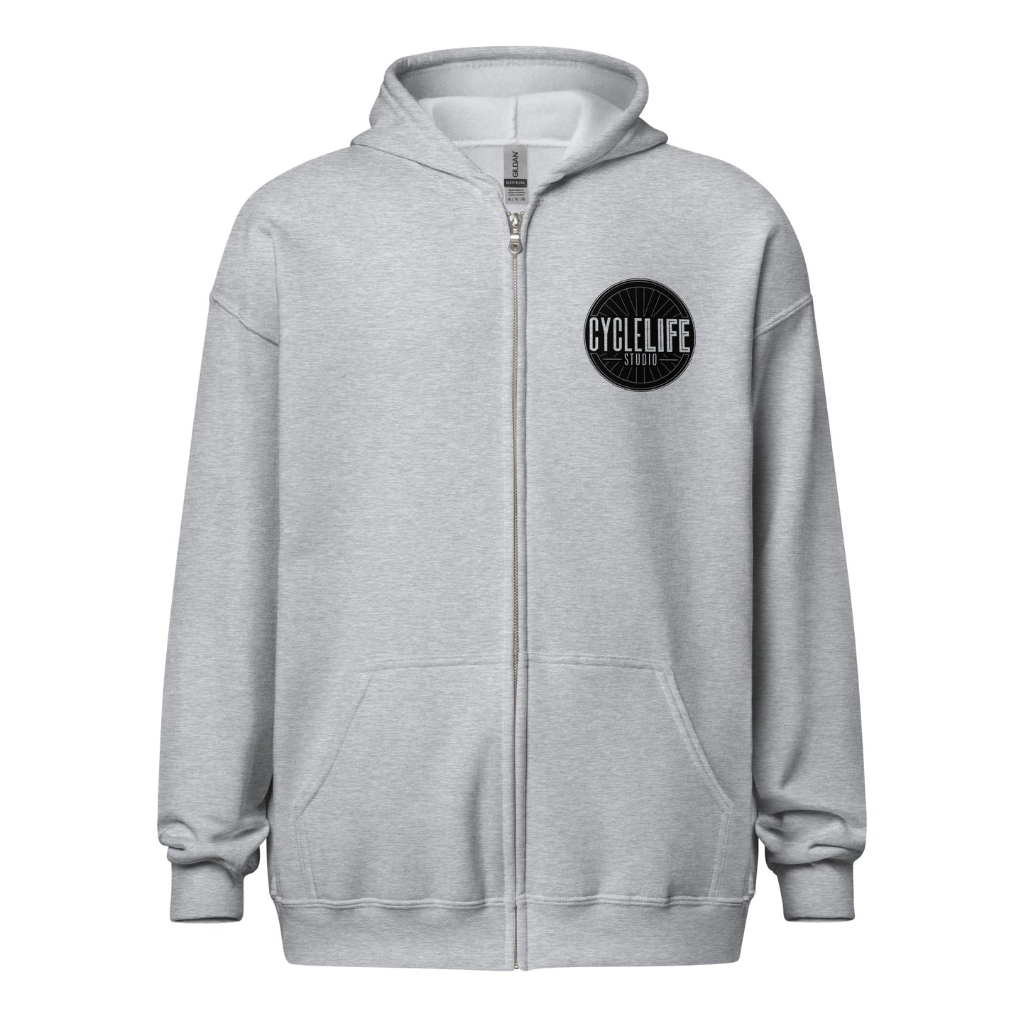 CLS Blk Logo Heavy Zip Hoodie - Unisex