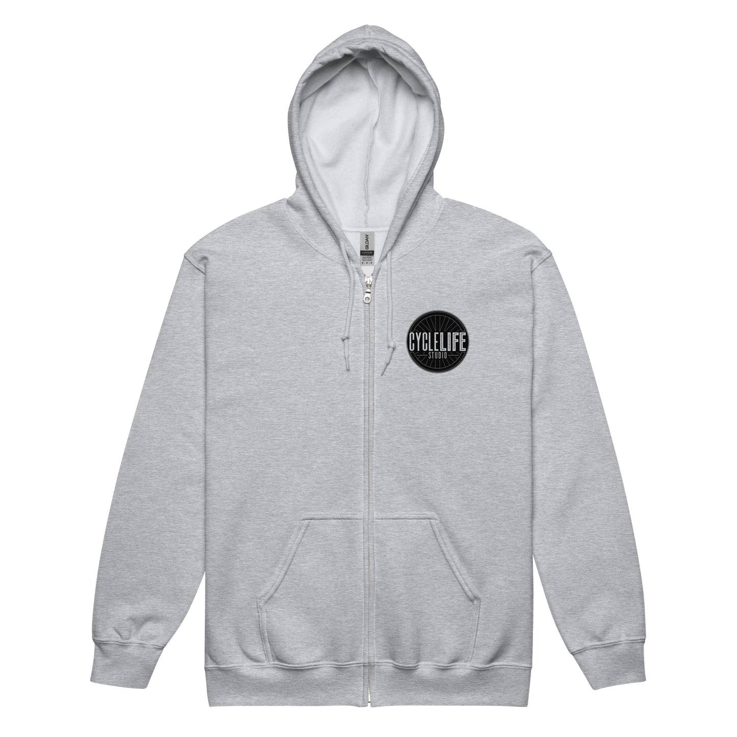 CLS Blk Logo Heavy Zip Hoodie - Unisex