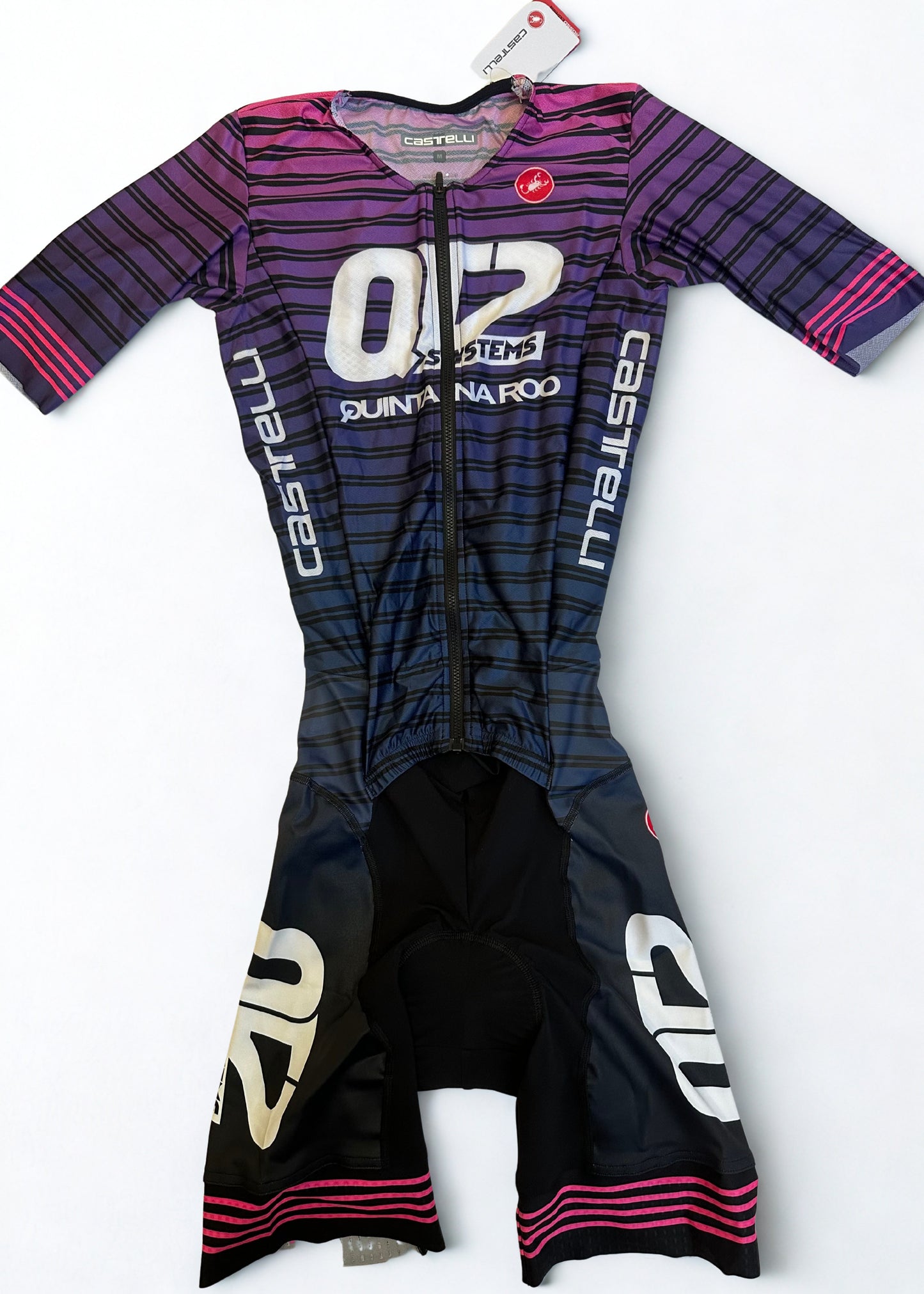2026 Men's One-Piece Castelli Tri Suit (Fluo)