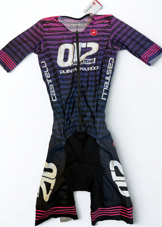 2026 Men's One-Piece Castelli Tri Suit (Fluo)